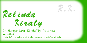 relinda kiraly business card